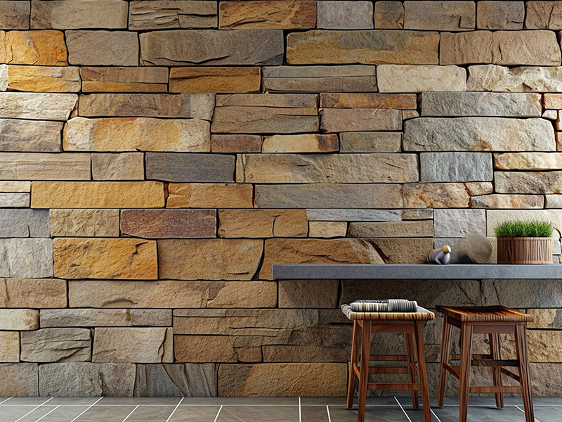 The Stone wall coverings are beautiful, functional and can be used to complement interior and exterior design of homes